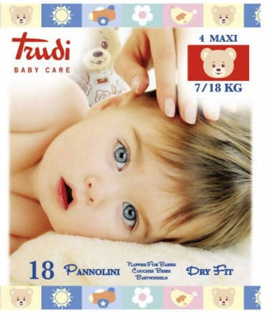 TRUDI Pannolini Dry Fit Baby Care Pannolini Morbidi Per Bamnini Pannolini Sanitaria Gioia del Bimbo - Villa San Giovanni, Commerciovirtuoso.it