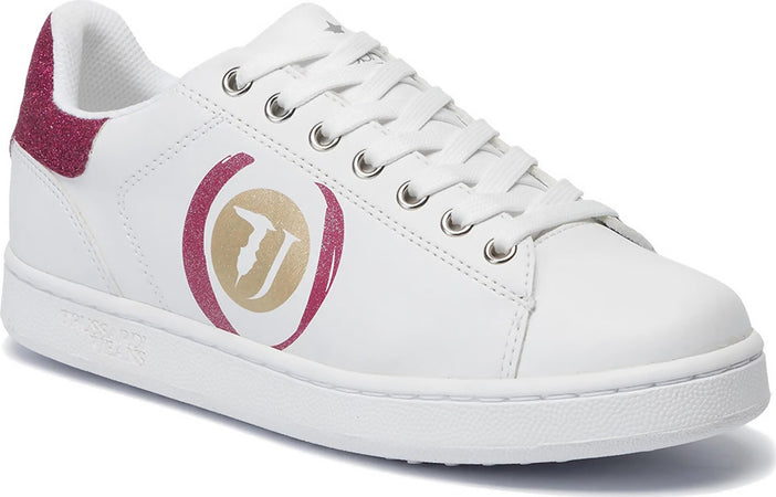 Trussardi-jeans-sneakers-donna-con-logo-glitter