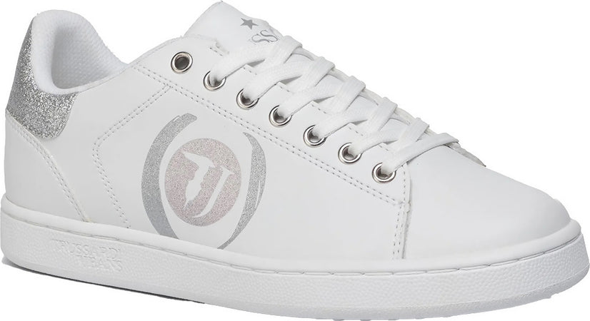 Trussardi-jeans-sneakers-donna-con-logo-glitter
