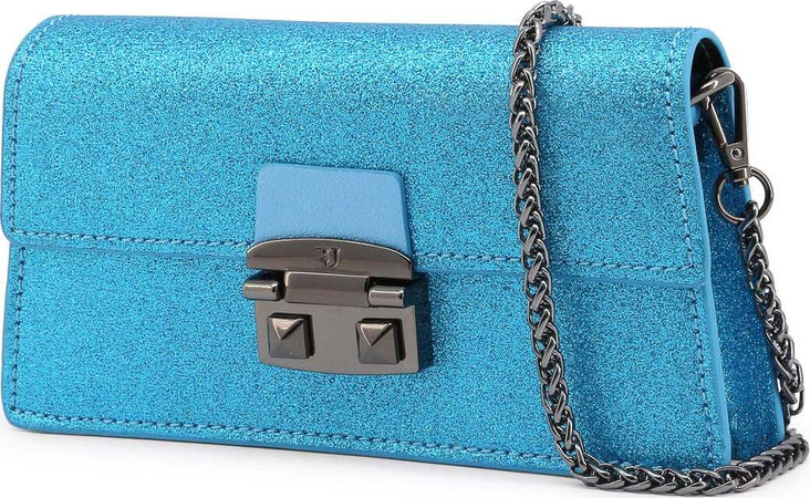 Trussardi Pochette Con Tracolla Blu Glitter Donna Con Tracolla Removibile E Chiusura a Patta Magnetica Borsetta Fashion Con 2 Tasche 22x11x4cm Moda/Donna/Borse/Pochette e Clutch Starbag - Gaeta, Commerciovirtuoso.it