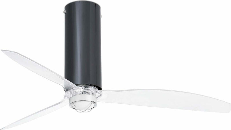TUBE FAN M LED Ventilatore da soffitto nero brillante/trasparente con motore DC SMART Fai da te/Prodotti per la costruzione/Riscaldamento e raffreddamento/Sistemi mobili di climatizzazione/Ventilatori/Ventilatori da soffitto Led Mall Home - Napoli, Commerciovirtuoso.it