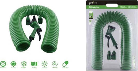 Tubo-Flessibile-Spirale-Molla-15mt-Con-Pistola-Innaffiare-Giardino-Pompa-57519