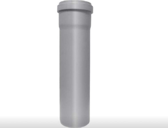 TUBO-HTEM-Ø50MM-E-LUNGHEZZA-500MM---IN-POLIPROPILENE-COLORE-GRIGIO
