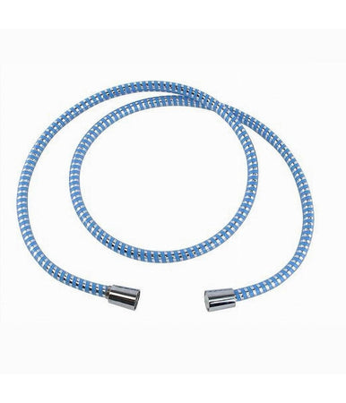 Tubo Laccio Flessibile Doccia 2 Metri Laccio Pvc Rivestimento Blu Ricambio 87298