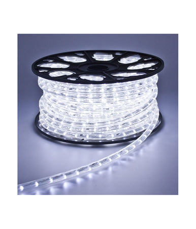 Tubo Luminoso Led 50 Metri Bianco Freddo Per Uso Esterno Controller 8giochi Luce