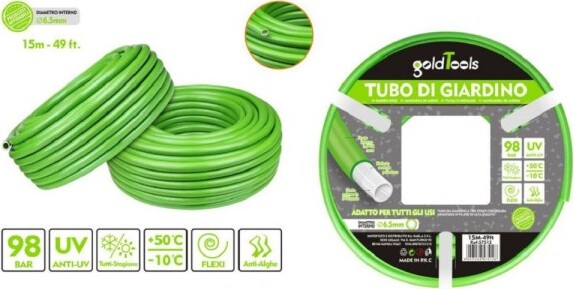 Tubo-Per-Giardino-Irrigazione-In-Pvc-Verde-Pompa-Acqua-15-Mt-49ft-ø-6.5mm-57512