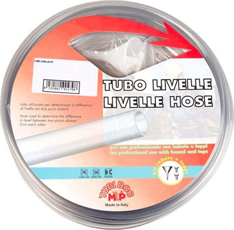 Tubo per livello in kit trasparente con imbuto e tappi  da 25 metri Casa e cucina/Produzione di birra e vino artigianali/Produzione di vino/Botti La Zappa - Altamura, Commerciovirtuoso.it