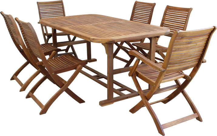 TURRIS---set-tavolo-da-giardino-allungabile-180/240x100-compreso-di-4-sedie-e-2-poltrone-in-legno-massiccio-di-acacia-Marrone-Milani-Home
