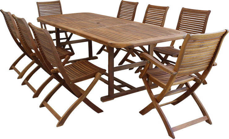 TURRIS---set-tavolo-da-giardino-allungabile-180/240x100-compreso-di-6-sedie-e-2-poltrone-in-legno-massiccio-di-acacia-Marrone-Milani-Home
