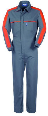 Tuta Amsterdam Grigio/Arancio Tuta Meccanico Team Racing Officina Gommista Benzinaio