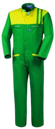 Tuta Ginevra Verde/Giallo Tuta Meccanico Team Racing Officina Gommista Benzinaio