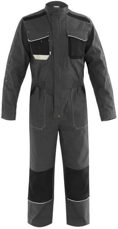 Tuta UltraFlex Grigio Elasticizzata Tuta da Lavoro Meccanico Carrozziere Officina