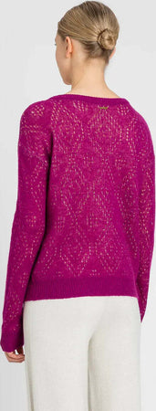 TWINSET-|-Maglia-girocollo-traforata