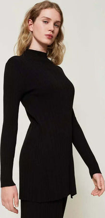 TWINSET-|-Maglia-maxi-con-plissé