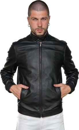 U010---Giacca-Uomo-Nero-in-vera-pelle