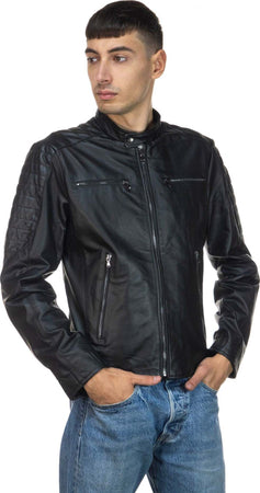U05---Biker-Uomo-Nero-in-vera-pelle