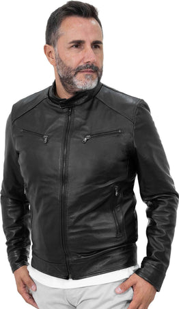 U06---Giacca-Uomo-Nera-in-vera-pelle