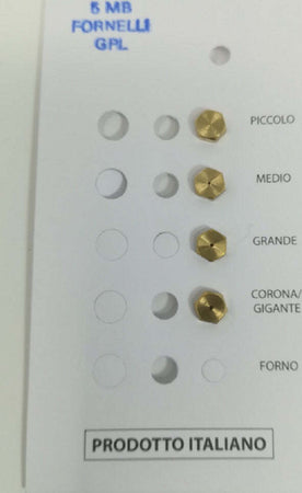 UGELLI FORNELLI INIETTORI CUCINA 4 FUOCHI GAS GPL FILETTO 5 MB Casa e cucina/Utensili da cucina/Bruciatori da cucina Rossi Ricambi - Venetico Marina, Commerciovirtuoso.it