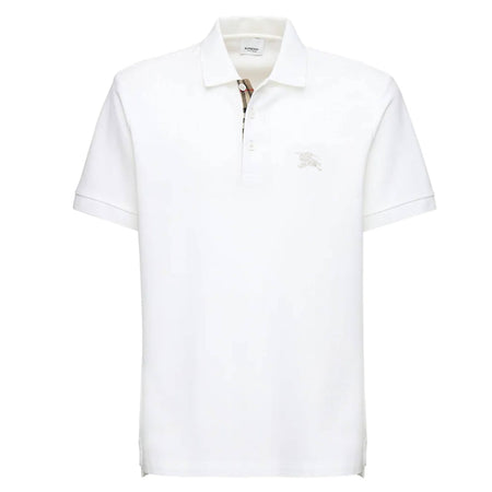Burberry London Polo Uomo Maniche Corte 100% Cotone Maglia Da Uomo Con Colletto Classic