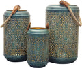UMEKA---set-di-3-lanterne-in-metallo-Verde-Milani-Home