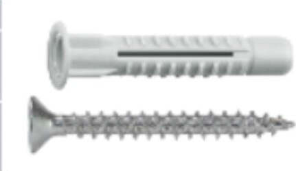 UNIFIX---TASSELLO-IN-POLIETILENE-CON-VITE-TESTA-PIANA-SVASATA-ZINCATA-CON-IMPRONTA-POZIDRIV-6X41MM-100PZ