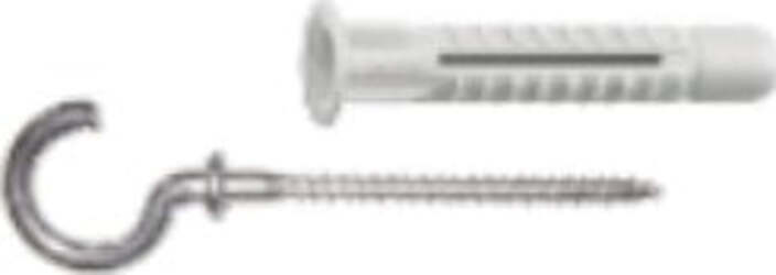 UNIFIX---TASSELLO-IN-POLIETILENE-UNIVERSALE-CON-VITE-AD-OCCHIELLO-APERTO-ZINCATA-6X41MM-10PZ