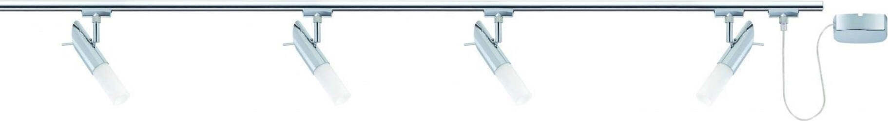 URail,-Energy-saving-bulb-set,-4x9W,-Pherus-230V,-E14,-Chrome