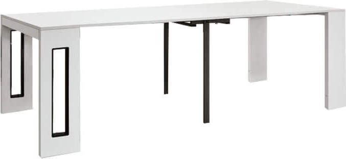 URANIA---consolle-allungabile-moderna-di-design-cm-90-x-45/95/145/195/245/295-x-76-h-Bianco-Milani-Home