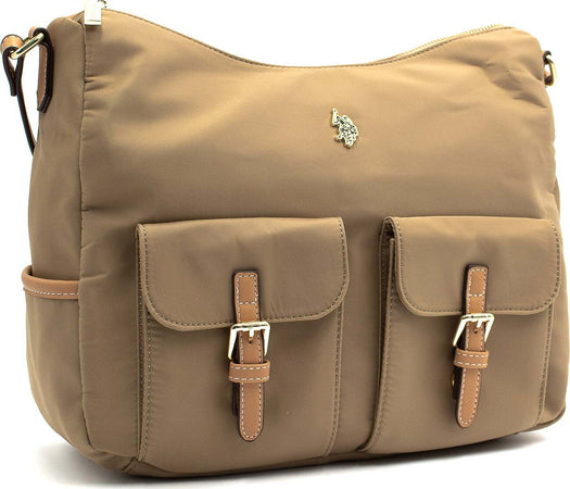 U.S. Polo Assn. Borsa a Tracolla Da Donna Beige Borsa Casual Con Tasche E Zip Tracolla Regolabile Interno Foderato 31x26x11,5 Cm Moda/Donna/Borse/Borse a tracolla Starbag - Gaeta, Commerciovirtuoso.it