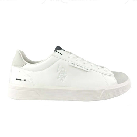 Us Polo Assn Sneakers Uomo Bianche Bryan In Pelle Scarpe Da Ginnastica Bianche Lacci Suola In Gomma Scarpa Casual Suola Bianca 3cm