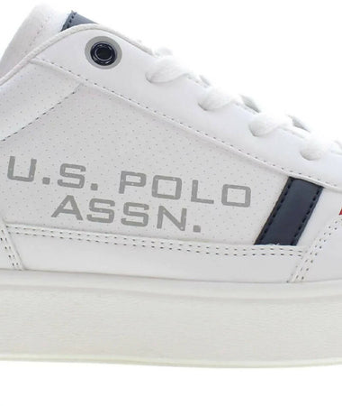 Us Polo Assn Sneakers Uomo Bianche Tymes Scarpe Da Ginnastica Casual Lacci Suola In Gomma Maxi Logo Polo