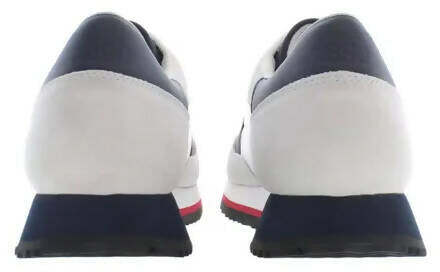 Us Polo Assn Sneakers Uomo Cleef In Tessuto E Camoscio Scarpe Da Ginnastica Scarpa Casual Lacci Suola In Gomma 3.5 Cm Soletta Estraibile