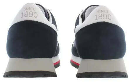 Us Polo Assn Sneakers Uomo Cleef In Tessuto E Camoscio Scarpe Da Ginnastica Scarpa Casual Lacci Suola In Gomma 3.5 Cm Soletta Estraibile