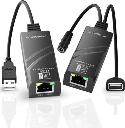 Usb-2.0-Extender-Rj45-2-Posizioni-Estensione-Fino-A-100m-Velocità-480mbps-Q-u102