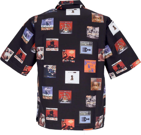 USUAL-Camicia-Manica-Corta-Uomo-Covers-Shirt-Black-da-uomo