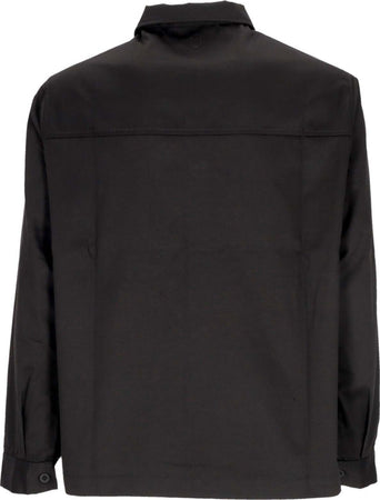 USUAL-Camicia-Manica-Lunga-Uomo-Hangar-Button-Shirt-Black-da-uomo