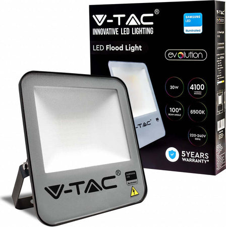 V-TAC EVOLUTION VT-32 FARO LED FLOOD LIGHT 30W SMD IP65 CHIP SAMSUNG COLORE NERO Illuminazione/Illuminazione per esterni/Proiettori Zencoccostore - Formia, Commerciovirtuoso.it