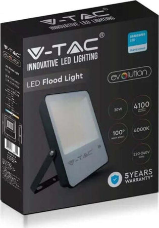 V-TAC EVOLUTION VT-32 FARO LED FLOOD LIGHT 30W SMD IP65 CHIP SAMSUNG COLORE NERO Illuminazione/Illuminazione per esterni/Proiettori Zencoccostore - Formia, Commerciovirtuoso.it
