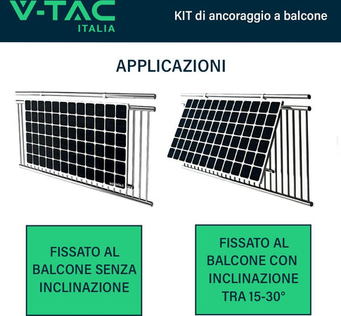 V-TAC-KIT-di-Montaggio-da-Balcone-per-Pannello-Solare-Fotovoltaico-Inclinazione-Regolabile-SKU-11587