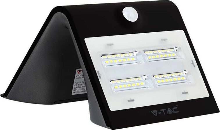 V-TAC VT-768 LAMPADA DA MURO LED 3W CON PANNELLO SOLARE E SENSORE CREPUSCOLARE E MOVIMENTO - SKU 7528 Illuminazione/Illuminazione per esterni/Lampade da parete Zencoccostore - Formia, Commerciovirtuoso.it