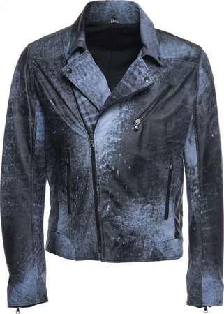 V248---Chiodo-Uomo-Blu-effetto-Graffiato-in-vera-pelle