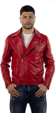 V248---Chiodo-Uomo-Rosso-in-vera-pelle