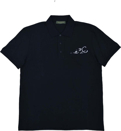 Valentino-VALENTINO-Polo-Nera-Uomo-Cotone-Logo-Mod.MV0MH01M47C0NO-da-uomo