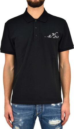 Valentino-VALENTINO-Polo-Nera-Uomo-Cotone-Logo-Mod.MV0MH01M47C0NO-da-uomo