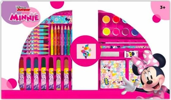 Valigetta-Con-Colori-Minnie-Set-Per-Colorare-Disney-Gioco-Per-Bimbe-52-Pezzi
