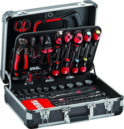 VALIGIA CON SET KIT ASSORTIMENTO UTENSILI X MANUTENZIONE USAG 002 JM 183 PEZZI Fai da te/Utensili elettrici e a mano/Utensili a mano/Set di attrezzi Trade Shop italia - Napoli, Commerciovirtuoso.it