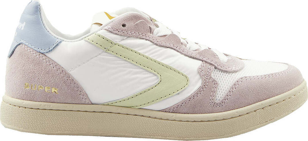 Valsport-Super-nylon-tessuto-bianco-rosa-verde
