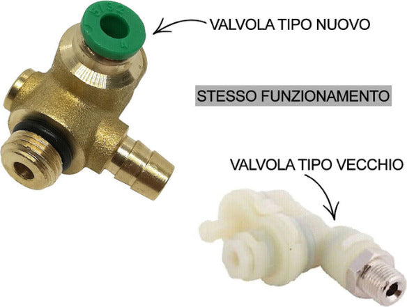 Valvola acqua 3 Vie in ottone ricambio per macchina da caffè Faber slot cialda sostituisce valvola in plastica Casa e cucina/Elettrodomestici per la cucina/Macchine da caffè/Parti di ricambio per macchine da caffè/Componenti interne ed esterne per macchine da caffè Rossi Ricambi - Venetico Marina, Commerciovirtuoso.it