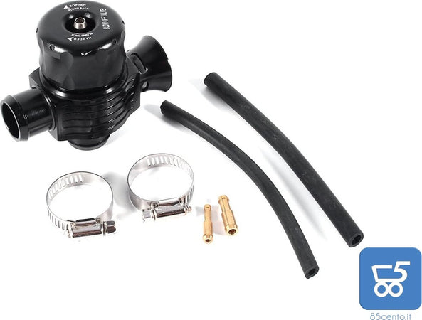 Valvola di Scarico Doppio Universale 25mm Auto lega di alluminio nero - Turbo Blow Off Valve