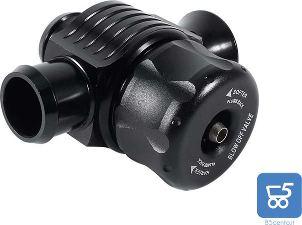 Valvola di Scarico Doppio Universale 25mm Auto lega di alluminio nero - Turbo Blow Off Valve